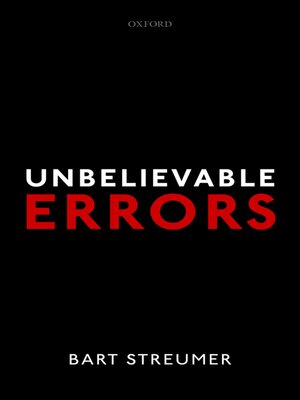 cover image of Unbelievable Errors